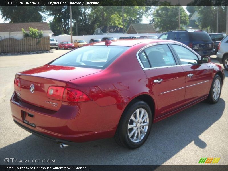 Crystal Red Tintcoat / Titanium 2010 Buick Lucerne CXL