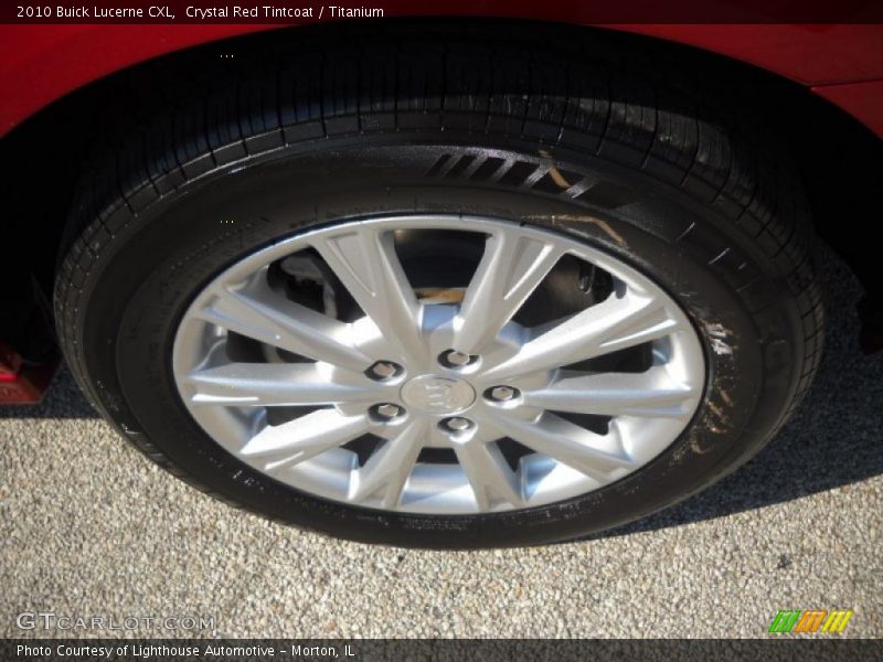 Crystal Red Tintcoat / Titanium 2010 Buick Lucerne CXL