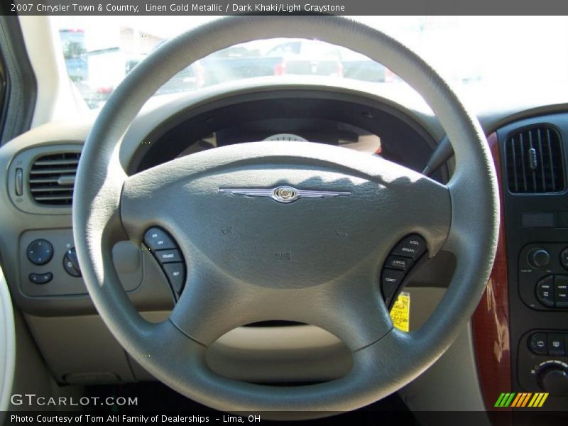 Linen Gold Metallic / Dark Khaki/Light Graystone 2007 Chrysler Town & Country