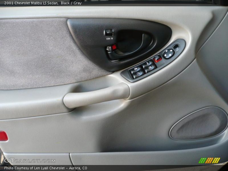 Black / Gray 2001 Chevrolet Malibu LS Sedan