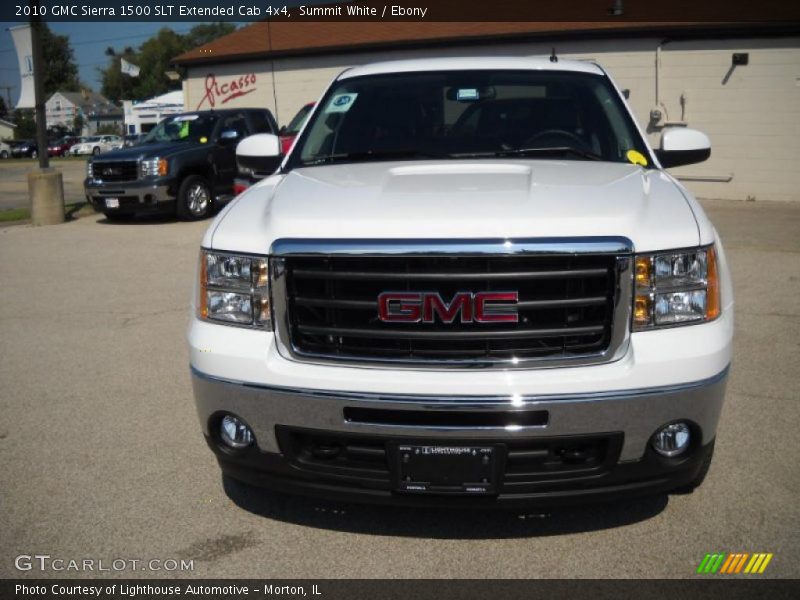Summit White / Ebony 2010 GMC Sierra 1500 SLT Extended Cab 4x4