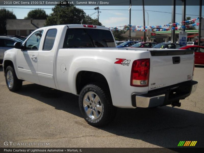 Summit White / Ebony 2010 GMC Sierra 1500 SLT Extended Cab 4x4