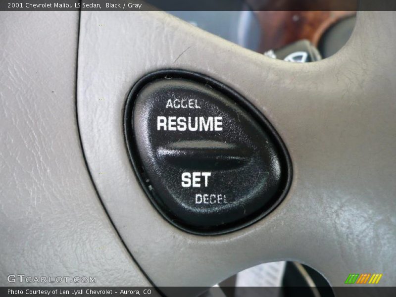 Black / Gray 2001 Chevrolet Malibu LS Sedan