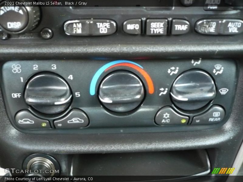 Black / Gray 2001 Chevrolet Malibu LS Sedan