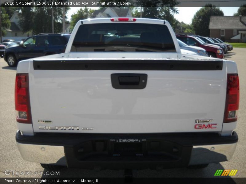 Summit White / Ebony 2010 GMC Sierra 1500 SLT Extended Cab 4x4