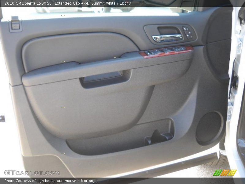 Summit White / Ebony 2010 GMC Sierra 1500 SLT Extended Cab 4x4
