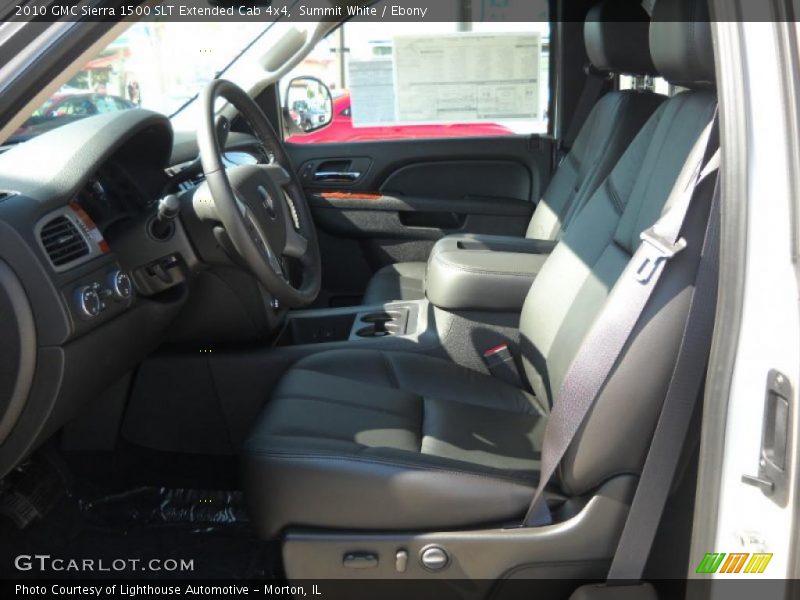 Summit White / Ebony 2010 GMC Sierra 1500 SLT Extended Cab 4x4