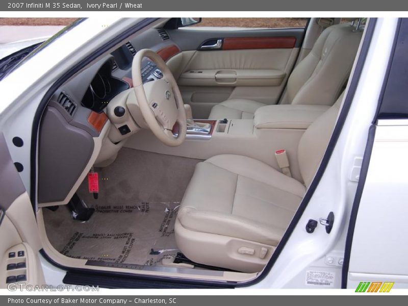 Ivory Pearl / Wheat 2007 Infiniti M 35 Sedan