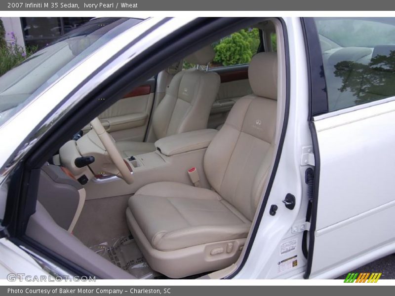 Ivory Pearl / Wheat 2007 Infiniti M 35 Sedan