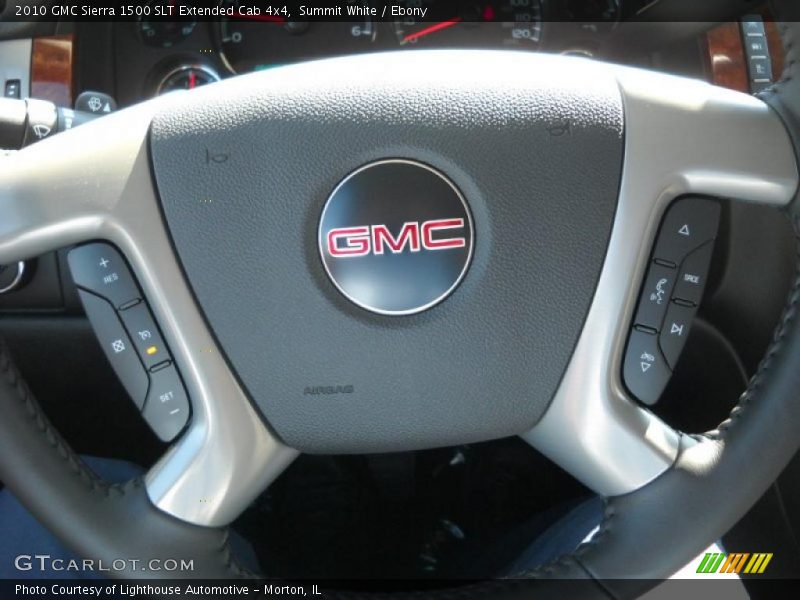 Summit White / Ebony 2010 GMC Sierra 1500 SLT Extended Cab 4x4