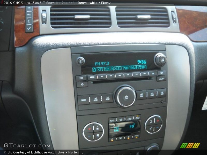 Summit White / Ebony 2010 GMC Sierra 1500 SLT Extended Cab 4x4