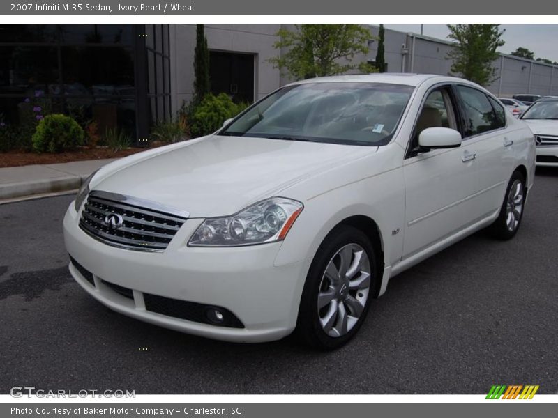 Ivory Pearl / Wheat 2007 Infiniti M 35 Sedan