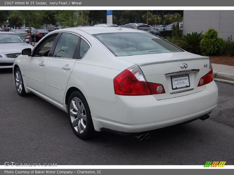 Ivory Pearl / Wheat 2007 Infiniti M 35 Sedan