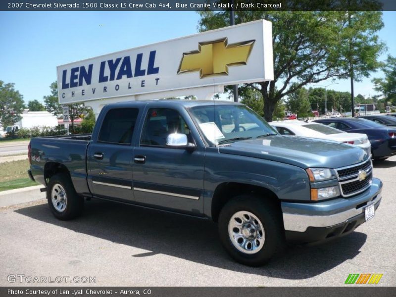 Blue Granite Metallic / Dark Charcoal 2007 Chevrolet Silverado 1500 Classic LS Crew Cab 4x4