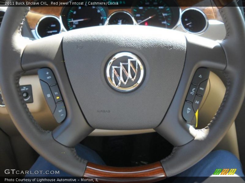 Red Jewel Tintcoat / Cashmere/Cocoa 2011 Buick Enclave CXL