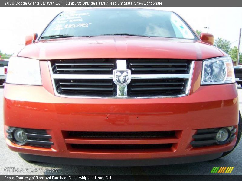 Sunburst Orange Pearl / Medium Slate Gray/Light Shale 2008 Dodge Grand Caravan SXT