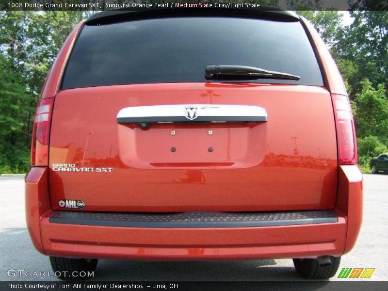 Sunburst Orange Pearl / Medium Slate Gray/Light Shale 2008 Dodge Grand Caravan SXT