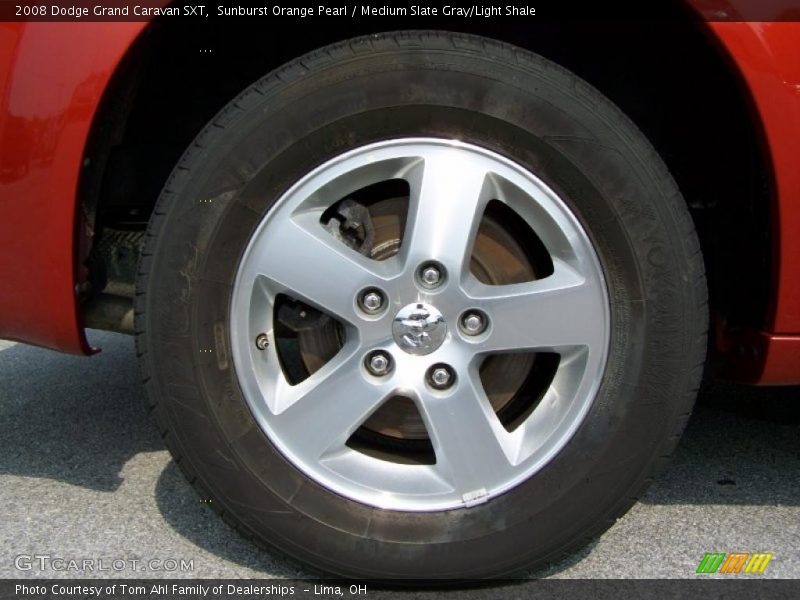 Sunburst Orange Pearl / Medium Slate Gray/Light Shale 2008 Dodge Grand Caravan SXT