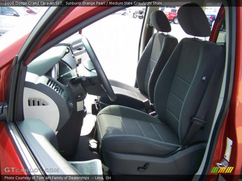 Sunburst Orange Pearl / Medium Slate Gray/Light Shale 2008 Dodge Grand Caravan SXT