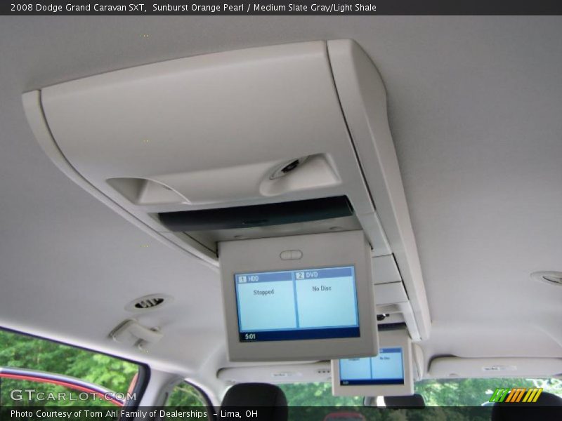 Sunburst Orange Pearl / Medium Slate Gray/Light Shale 2008 Dodge Grand Caravan SXT