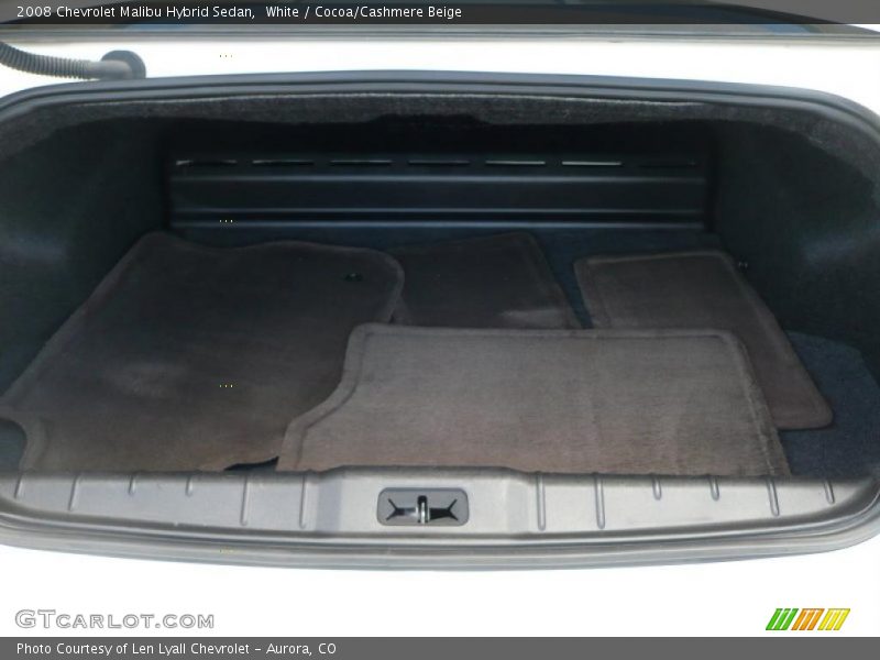 White / Cocoa/Cashmere Beige 2008 Chevrolet Malibu Hybrid Sedan