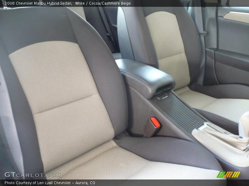 White / Cocoa/Cashmere Beige 2008 Chevrolet Malibu Hybrid Sedan