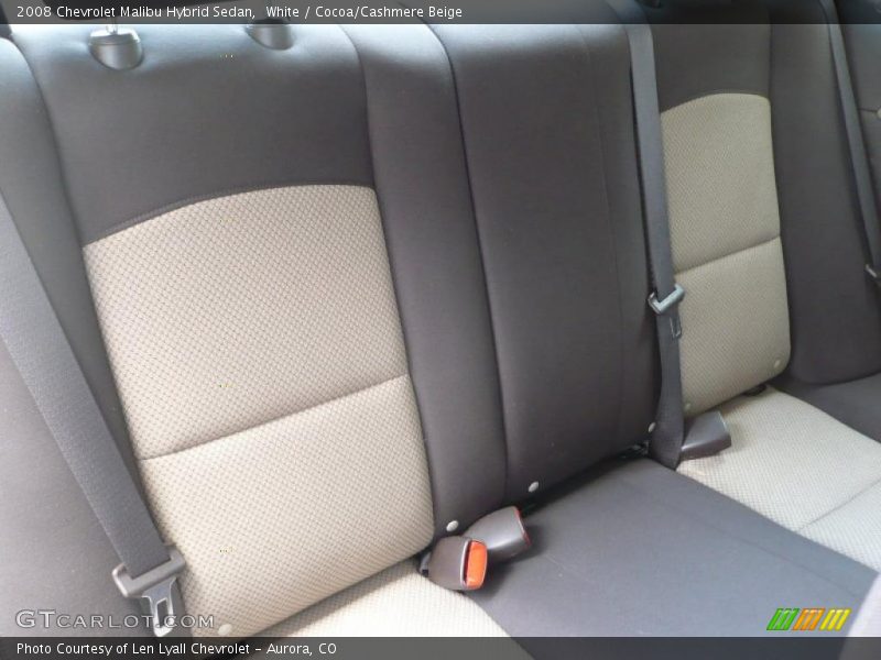 White / Cocoa/Cashmere Beige 2008 Chevrolet Malibu Hybrid Sedan