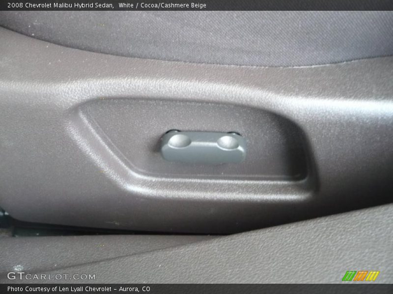 White / Cocoa/Cashmere Beige 2008 Chevrolet Malibu Hybrid Sedan