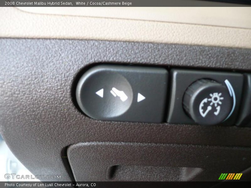 White / Cocoa/Cashmere Beige 2008 Chevrolet Malibu Hybrid Sedan