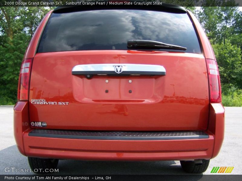 Sunburst Orange Pearl / Medium Slate Gray/Light Shale 2008 Dodge Grand Caravan SXT