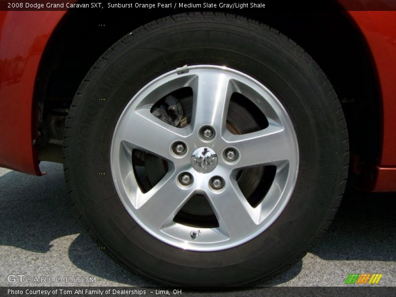 Sunburst Orange Pearl / Medium Slate Gray/Light Shale 2008 Dodge Grand Caravan SXT