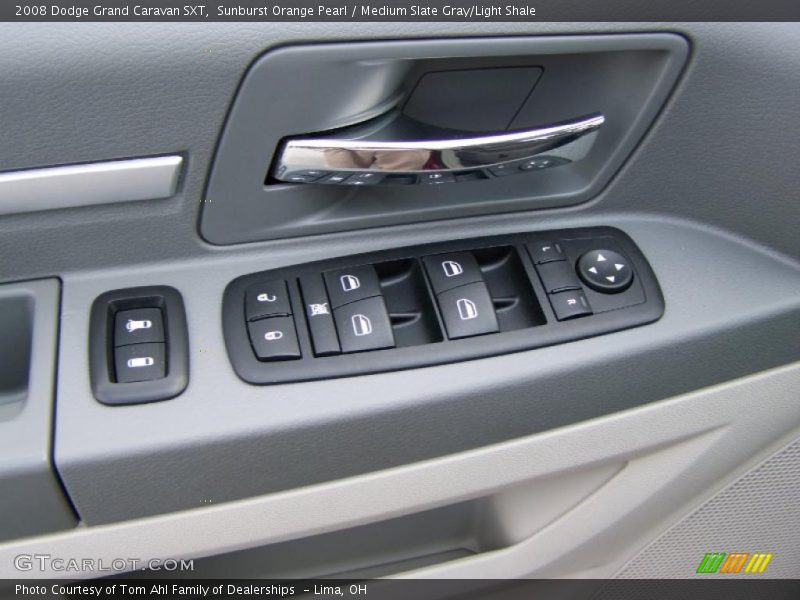 Sunburst Orange Pearl / Medium Slate Gray/Light Shale 2008 Dodge Grand Caravan SXT