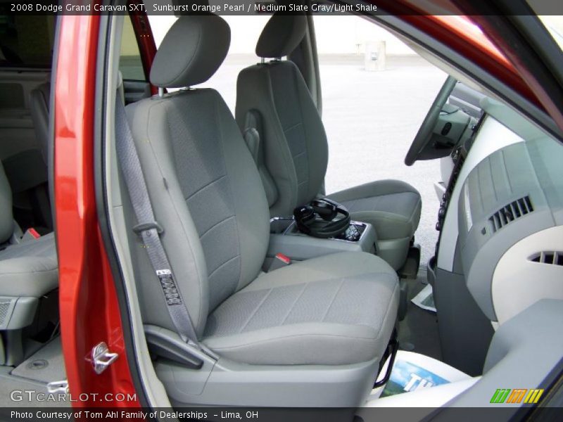 Sunburst Orange Pearl / Medium Slate Gray/Light Shale 2008 Dodge Grand Caravan SXT