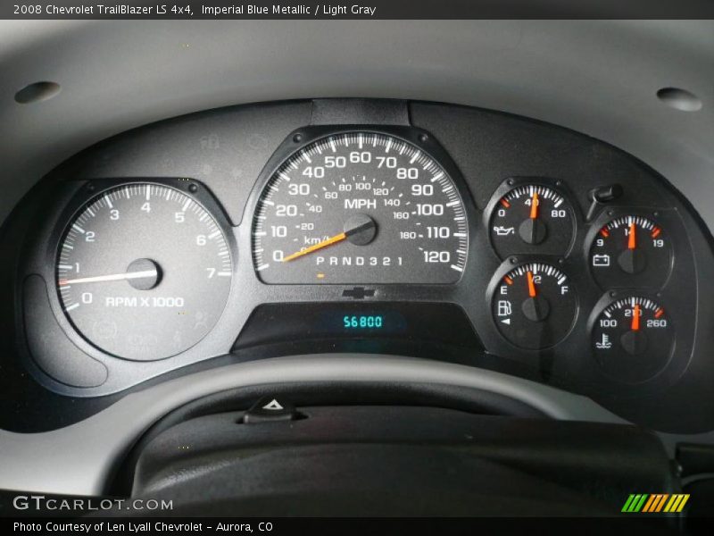 Imperial Blue Metallic / Light Gray 2008 Chevrolet TrailBlazer LS 4x4