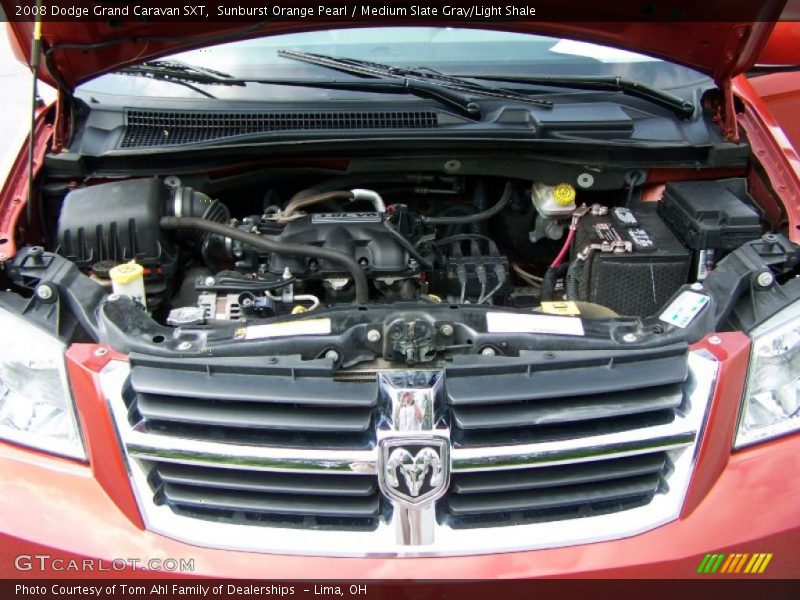 Sunburst Orange Pearl / Medium Slate Gray/Light Shale 2008 Dodge Grand Caravan SXT