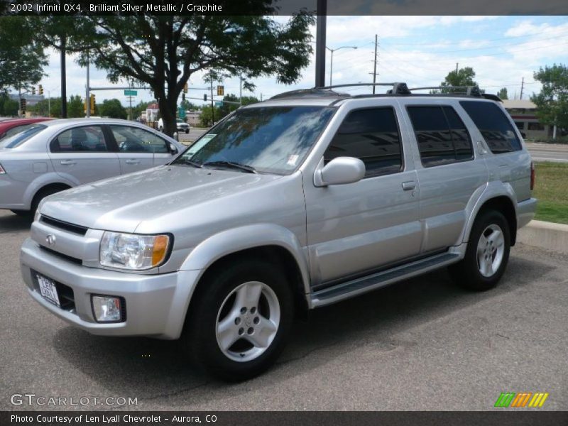 Brilliant Silver Metallic / Graphite 2002 Infiniti QX4
