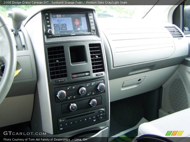 Sunburst Orange Pearl / Medium Slate Gray/Light Shale 2008 Dodge Grand Caravan SXT
