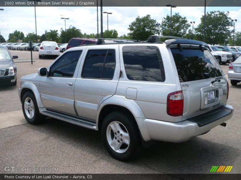 Brilliant Silver Metallic / Graphite 2002 Infiniti QX4