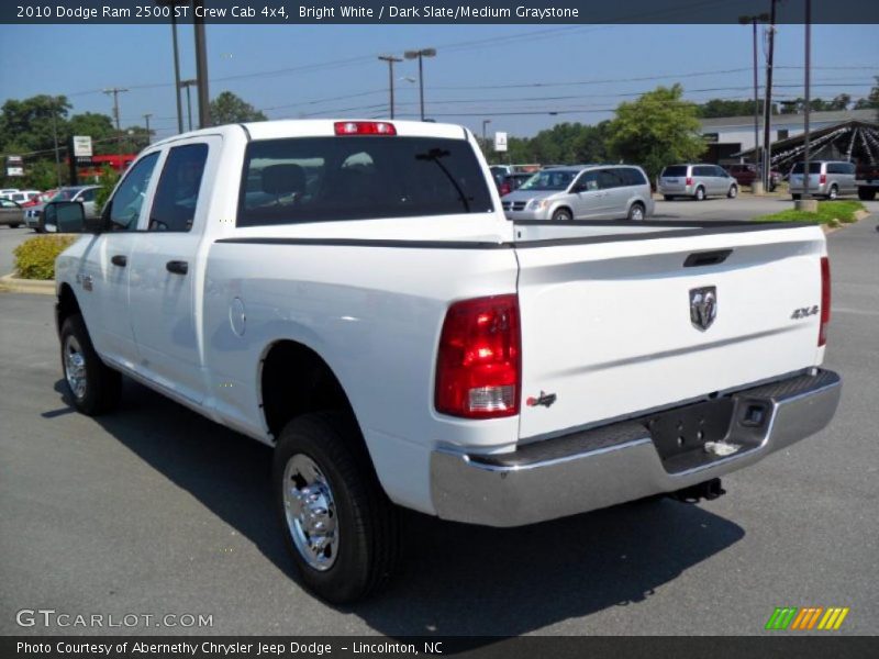 Bright White / Dark Slate/Medium Graystone 2010 Dodge Ram 2500 ST Crew Cab 4x4