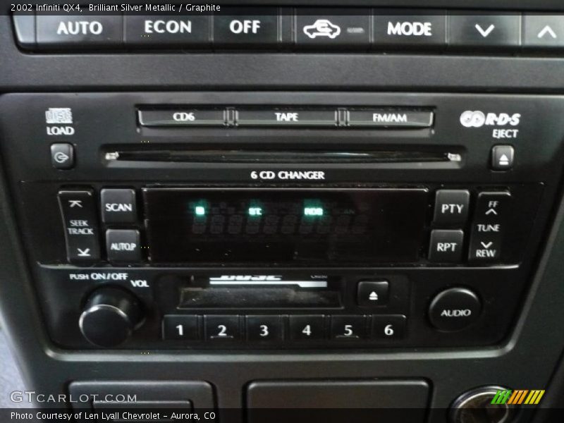 Brilliant Silver Metallic / Graphite 2002 Infiniti QX4