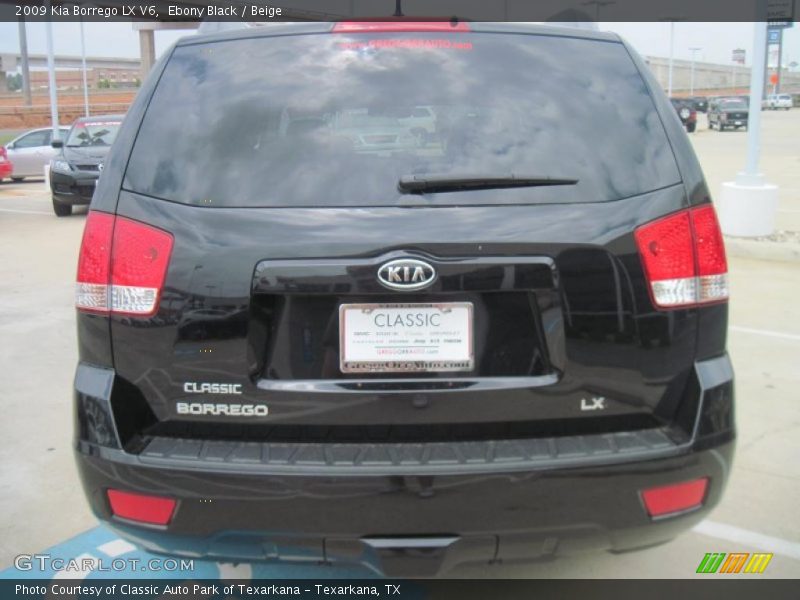 Ebony Black / Beige 2009 Kia Borrego LX V6