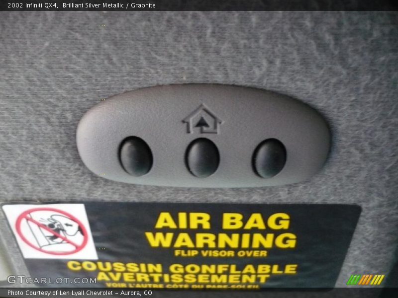 Brilliant Silver Metallic / Graphite 2002 Infiniti QX4