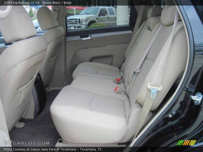 Ebony Black / Beige 2009 Kia Borrego LX V6