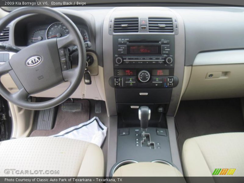 Ebony Black / Beige 2009 Kia Borrego LX V6