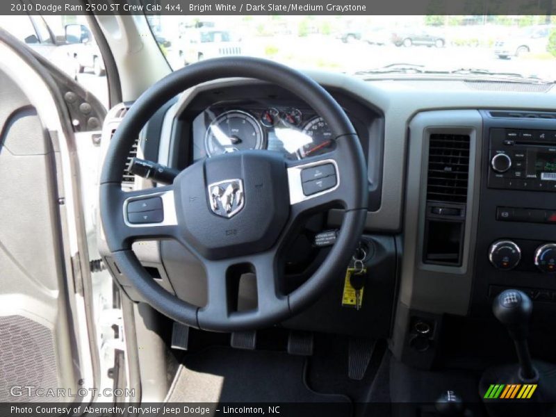 Bright White / Dark Slate/Medium Graystone 2010 Dodge Ram 2500 ST Crew Cab 4x4