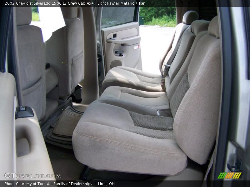 Light Pewter Metallic / Tan 2003 Chevrolet Silverado 1500 LS Crew Cab 4x4