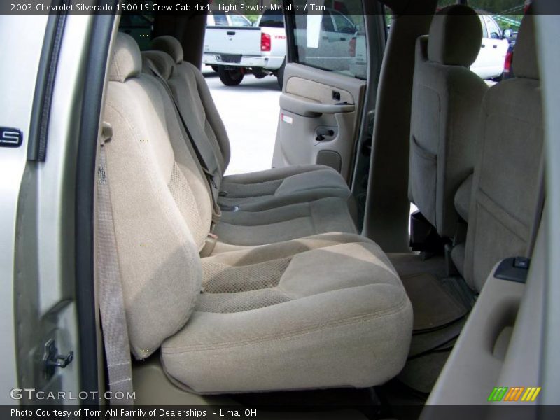 Light Pewter Metallic / Tan 2003 Chevrolet Silverado 1500 LS Crew Cab 4x4