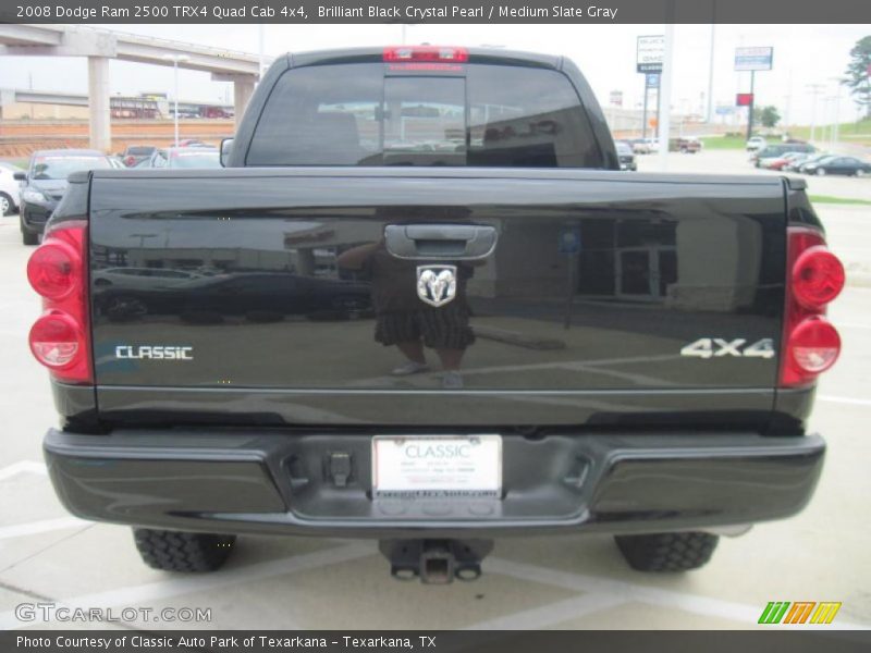 Brilliant Black Crystal Pearl / Medium Slate Gray 2008 Dodge Ram 2500 TRX4 Quad Cab 4x4