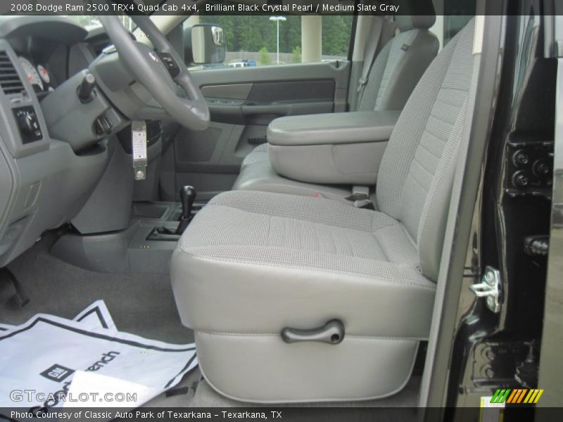 Brilliant Black Crystal Pearl / Medium Slate Gray 2008 Dodge Ram 2500 TRX4 Quad Cab 4x4