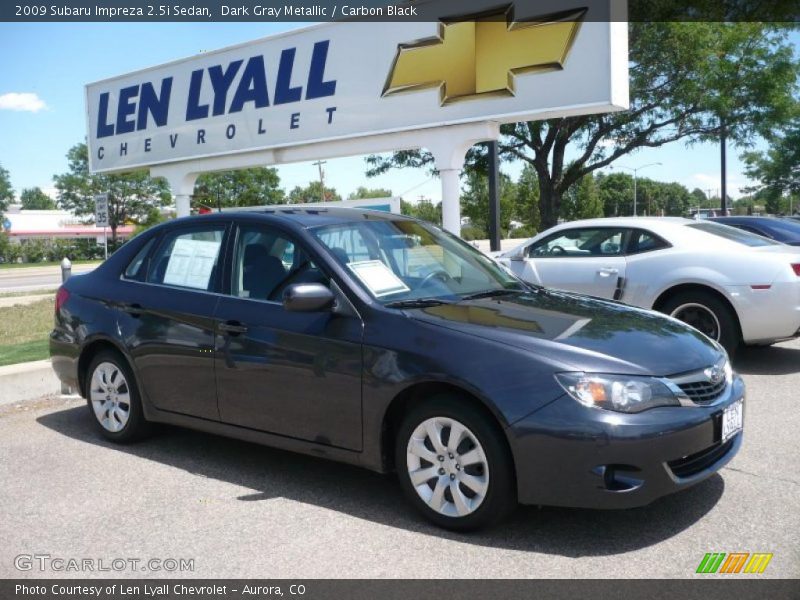 Dark Gray Metallic / Carbon Black 2009 Subaru Impreza 2.5i Sedan